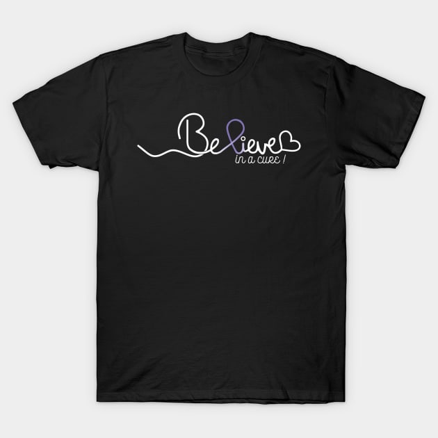 Believe- Hodgkins Lymphoma Cancer Gifts Hodgkins Lymphoma Cancer T-Shirt by AwarenessClub